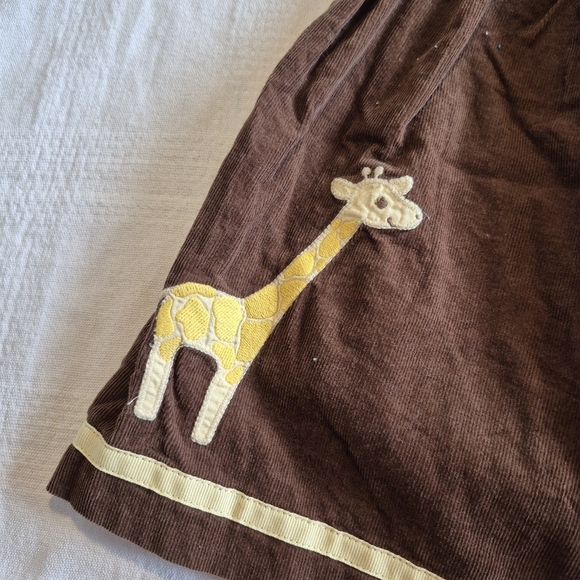 Gymboree girls size 12-18 months Baby Giraffe line jumper corduroy VGUC - Picture 3 of 5